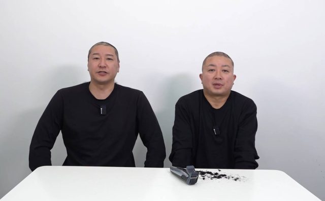 「素人はSNSやるな」発言で炎上のチョコレートプラネットが謝罪動画　2人揃って丸坊主に